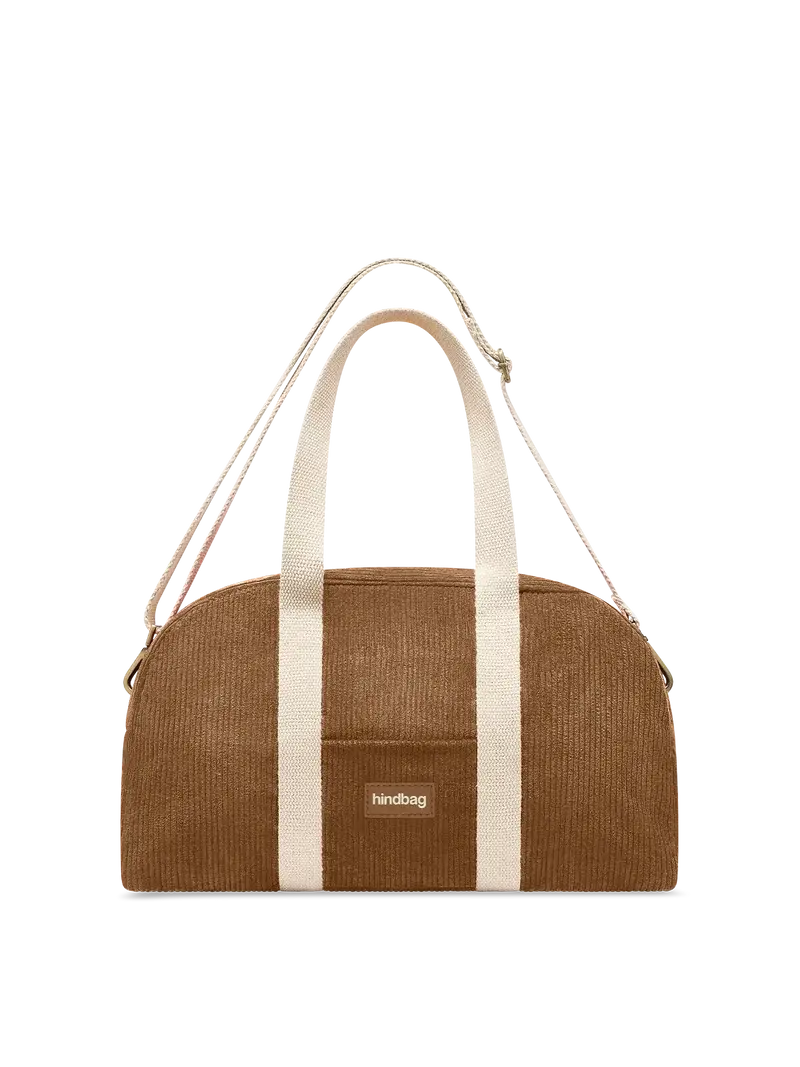 HINDBAG HINDBAG CHARLIE BOWLING BAG VELOURS MACCHIATO