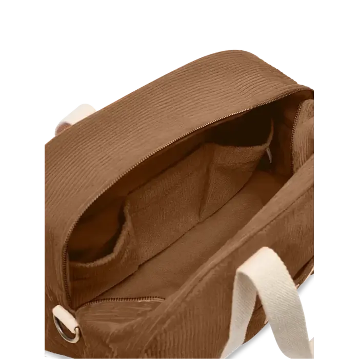 HINDBAG HINDBAG CHARLIE BOWLING BAG VELOURS MACCHIATO