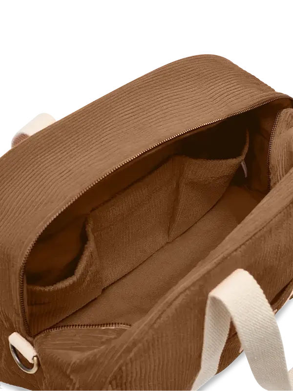 HINDBAG HINDBAG CHARLIE BOWLING BAG VELOURS MACCHIATO