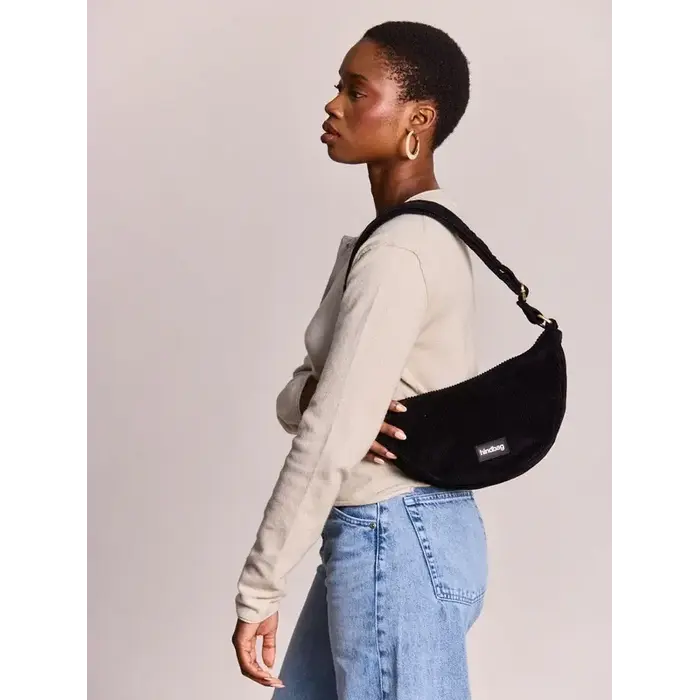HINDBAG HINDBAG ANDREA VELOURS NOIR