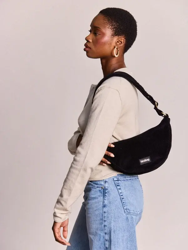 HINDBAG HINDBAG ANDREA VELOURS NOIR