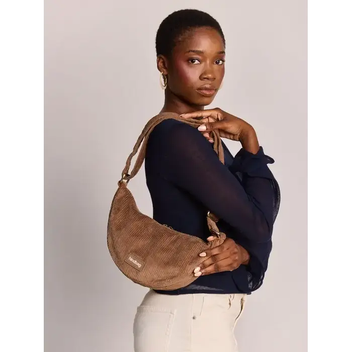HINDBAG HINDBAG ANDREA VELOURS MACCHIATO
