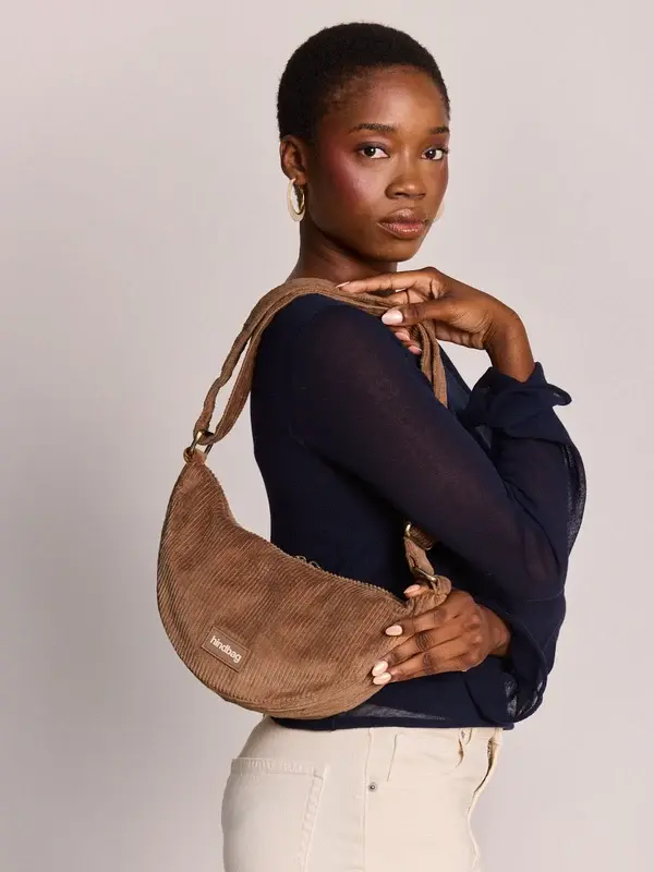 HINDBAG HINDBAG ANDREA VELOURS MACCHIATO