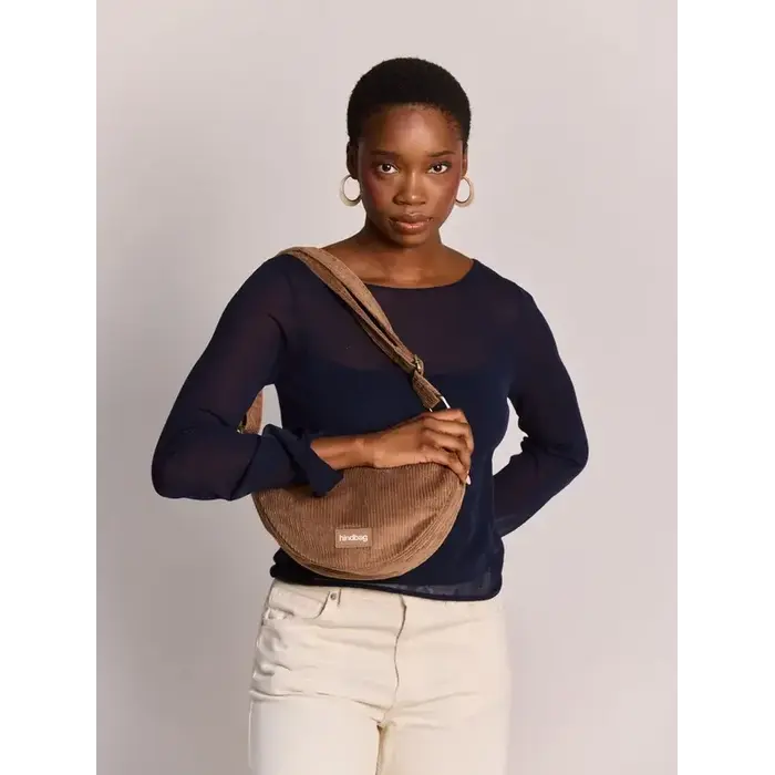 HINDBAG HINDBAG ANDREA VELOURS MACCHIATO