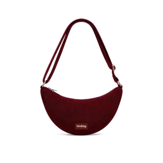 HINDBAG HINDBAG ANDREA VELOURS BORDEAUX