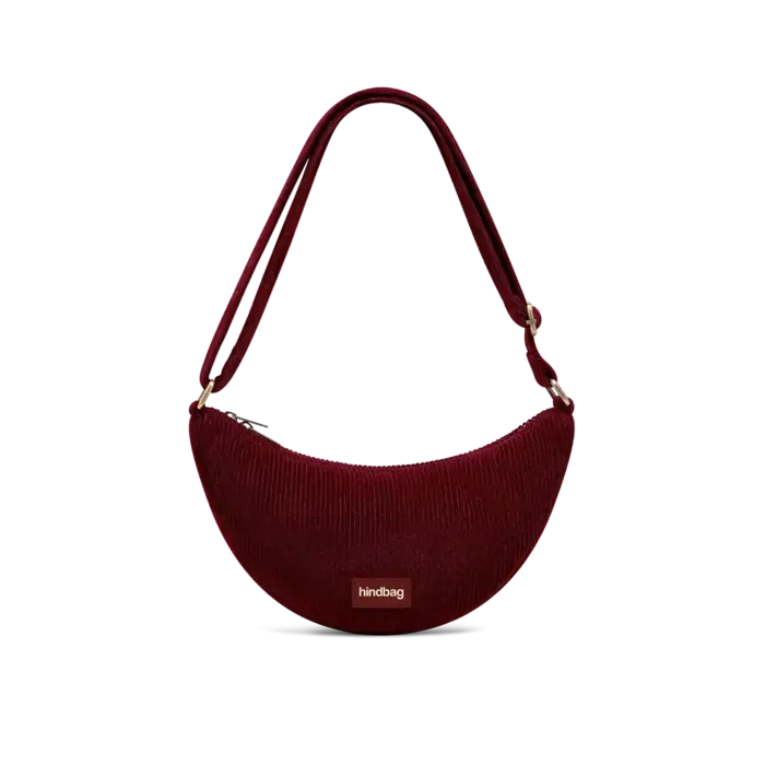 HINDBAG HINDBAG ANDREA VELOURS BORDEAUX