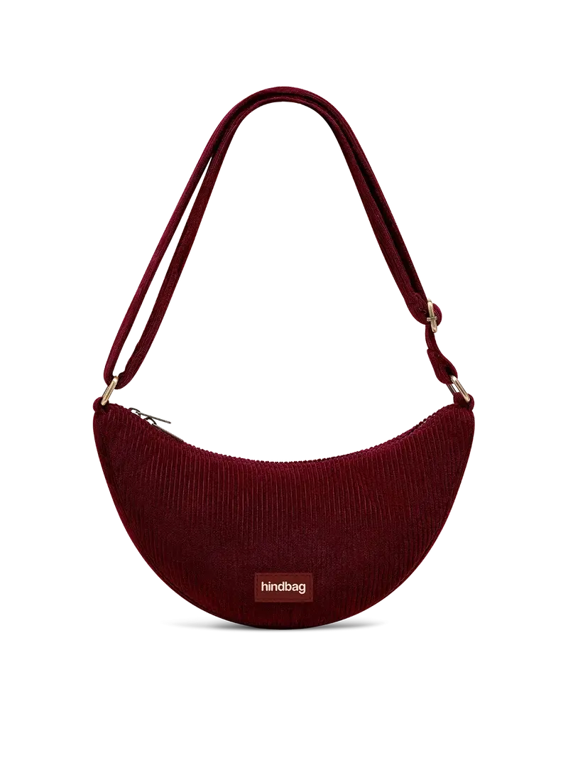 HINDBAG HINDBAG ANDREA VELOURS BORDEAUX