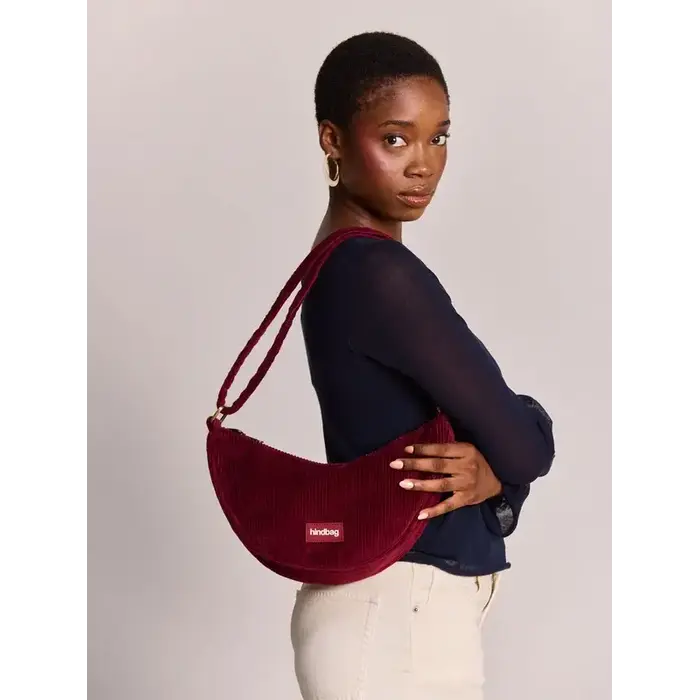 HINDBAG HINDBAG ANDREA VELOURS BORDEAUX