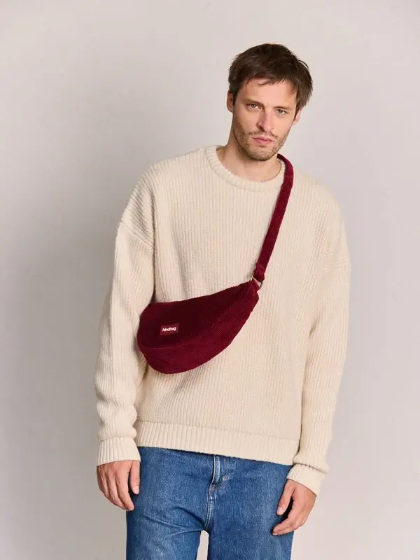HINDBAG HINDBAG ANDREA VELOURS BORDEAUX