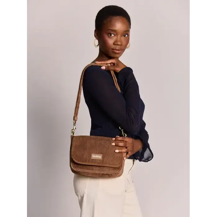 HINDBAG HINDBAG MARGAULT VELOURS MACCHIATO
