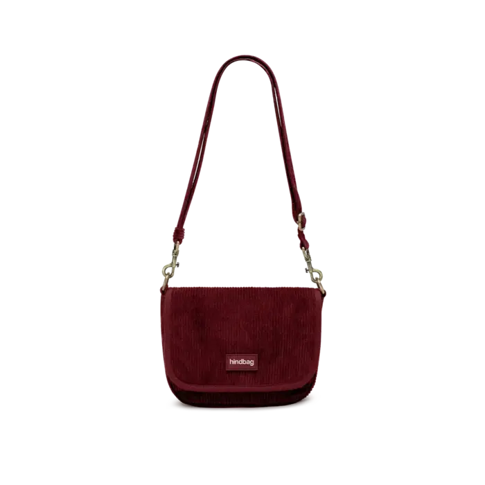 HINDBAG HINDBAG MARGAULT VELOURS BORDEAUX