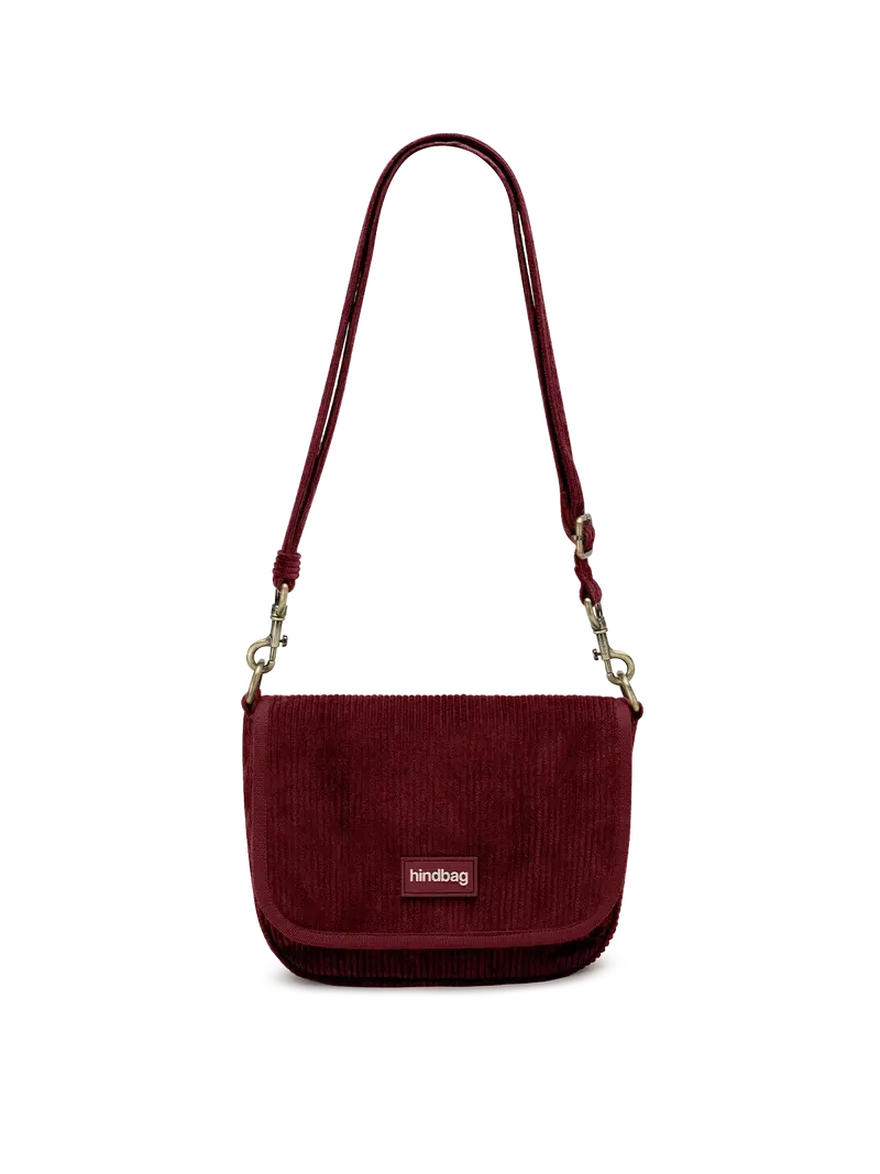 HINDBAG HINDBAG MARGAULT VELOURS BORDEAUX