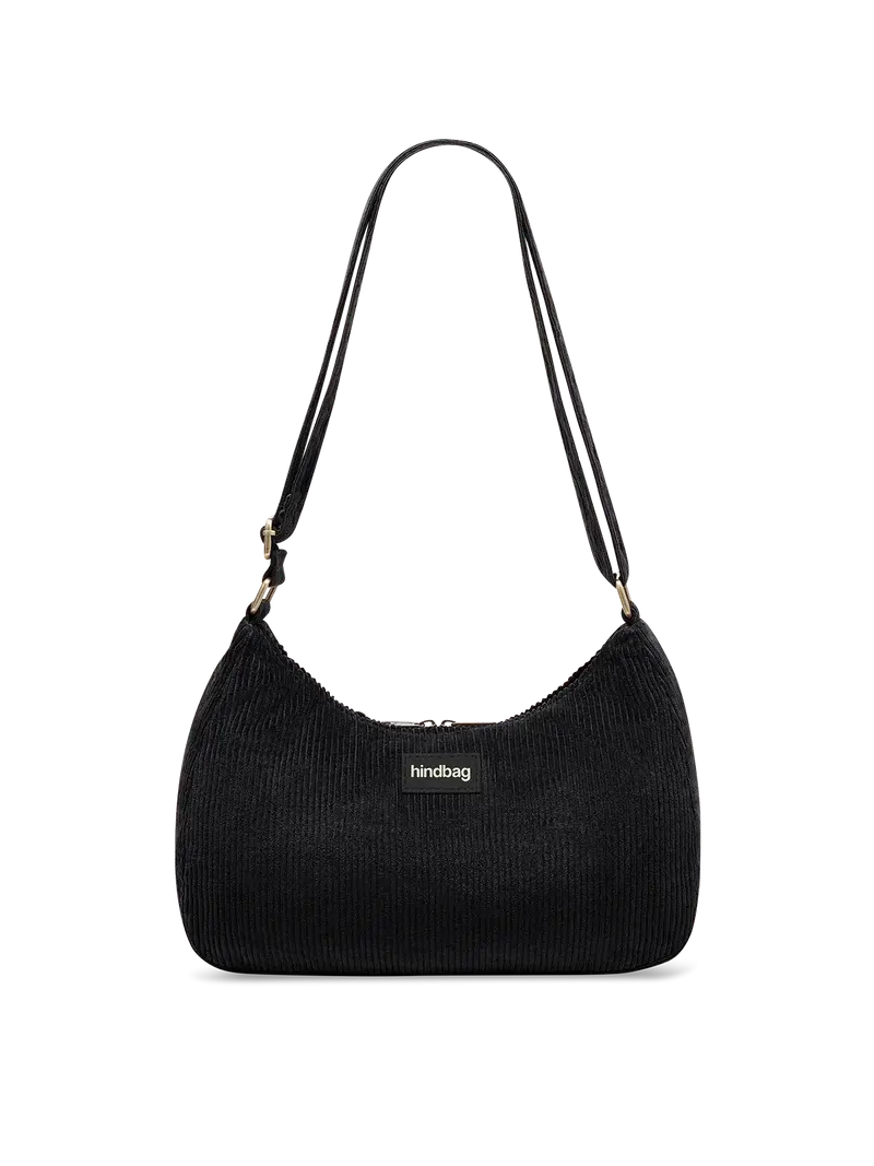 HINDBAG HINDBAG ROSA VELOURS NOIR