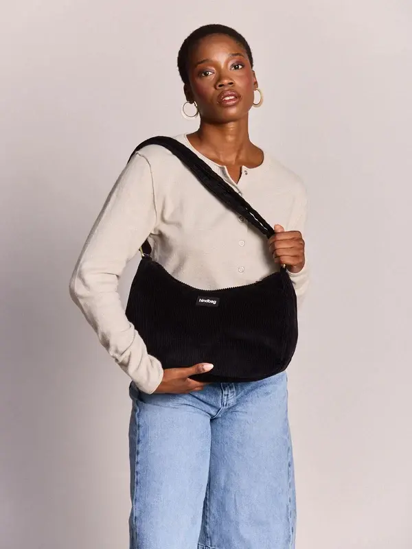 HINDBAG HINDBAG ROSA VELOURS NOIR