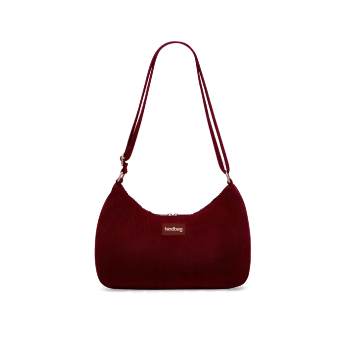 HINDBAG HINDBAG ROSA VELOURS BORDEAUX