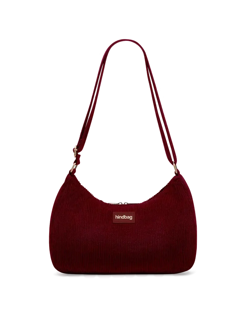 HINDBAG HINDBAG ROSA VELOURS BORDEAUX