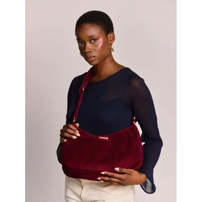 HINDBAG HINDBAG ROSA VELOURS BORDEAUX