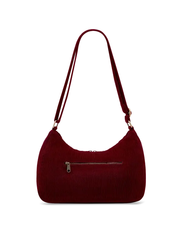 HINDBAG HINDBAG ROSA VELOURS BORDEAUX