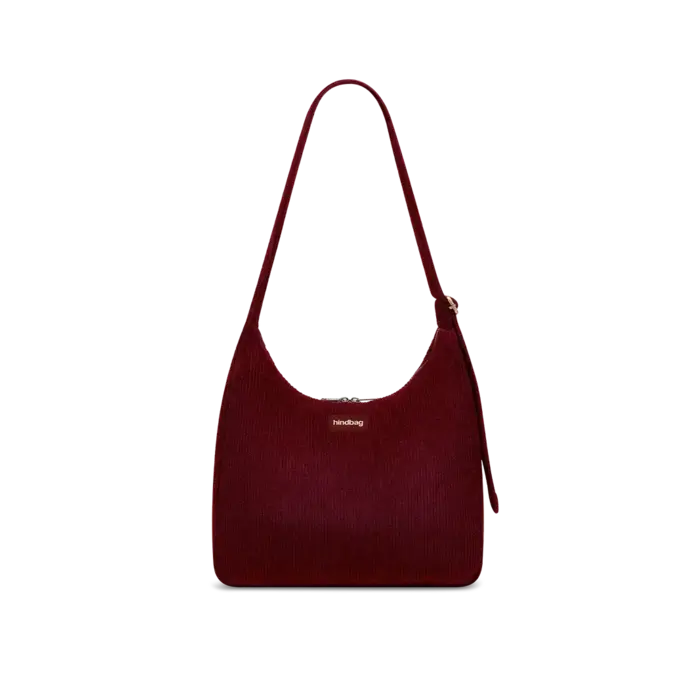 HINDBAG HINDBAG CLAIRE VELOURS BORDEAUX