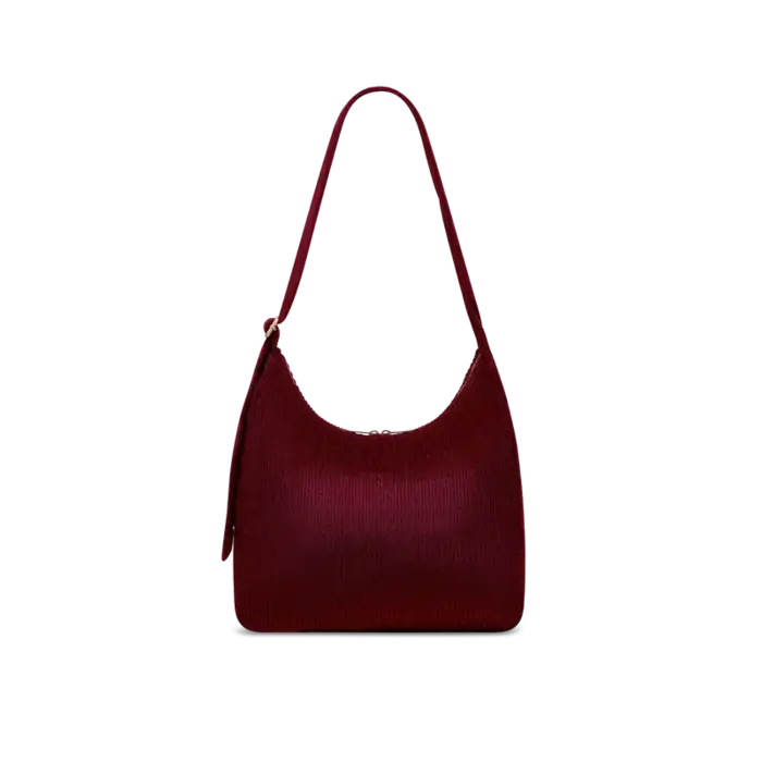 HINDBAG HINDBAG CLAIRE VELOURS BORDEAUX