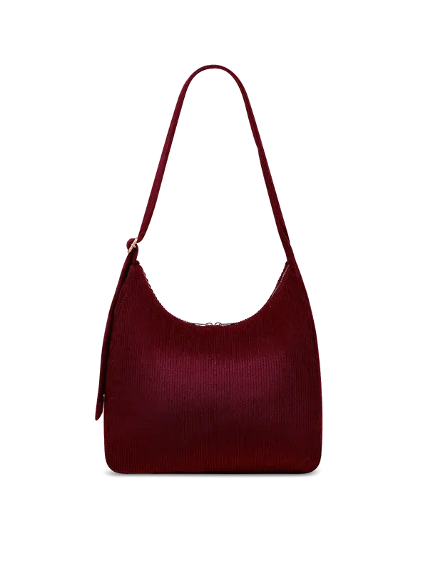 HINDBAG HINDBAG CLAIRE VELOURS BORDEAUX