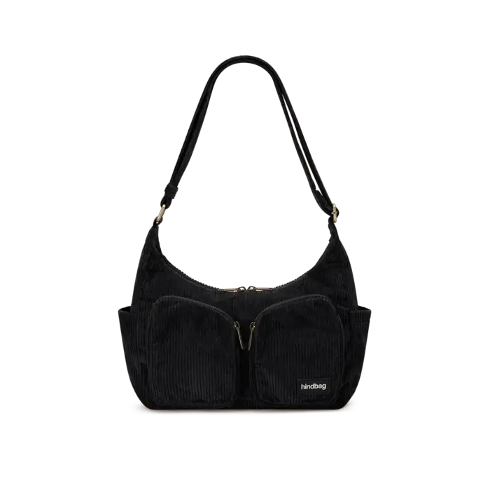 HINDBAG HINDBAG EMILE VELOURS NOIR