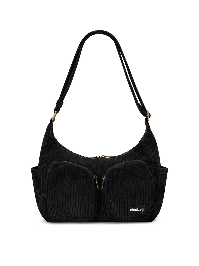 HINDBAG HINDBAG EMILE VELOURS NOIR