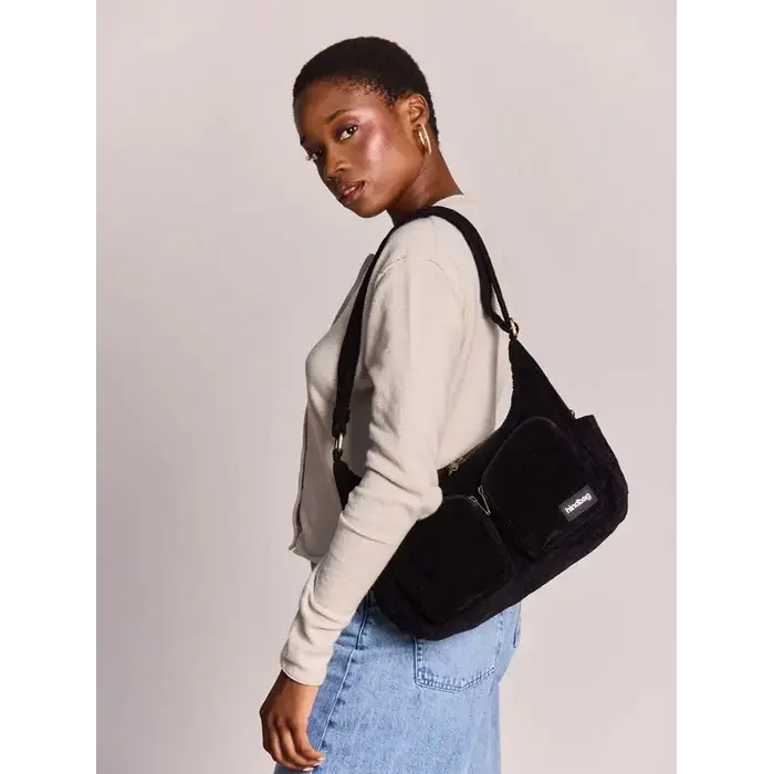 HINDBAG HINDBAG EMILE VELOURS NOIR