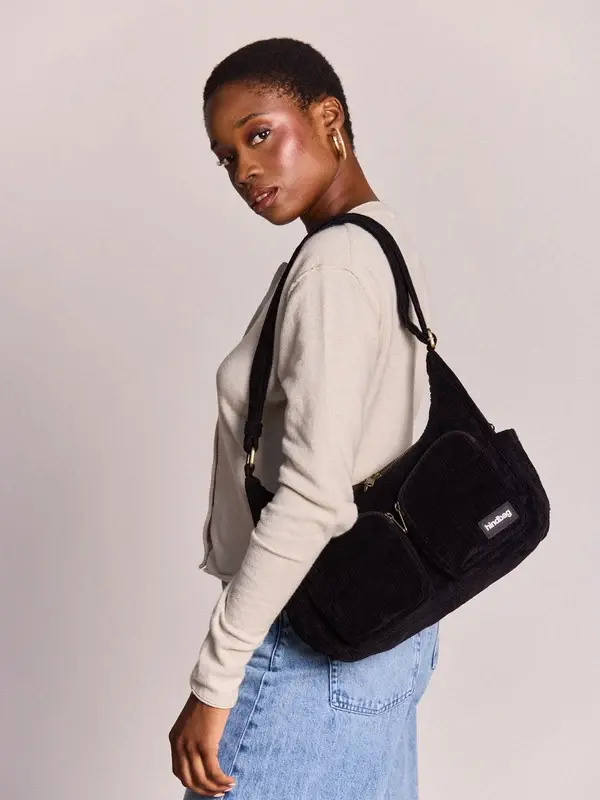 HINDBAG HINDBAG EMILE VELOURS NOIR