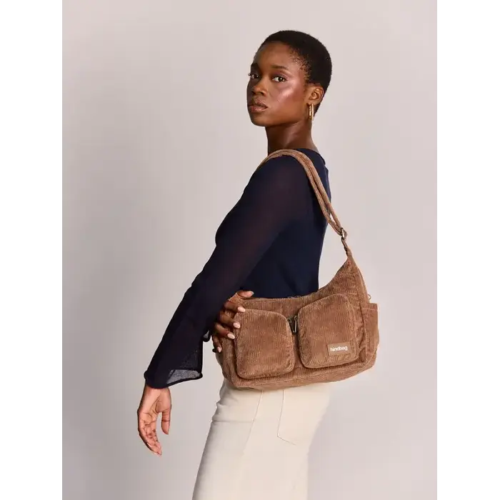 HINDBAG HINDBAG EMILE VELOURS MACCHIATO