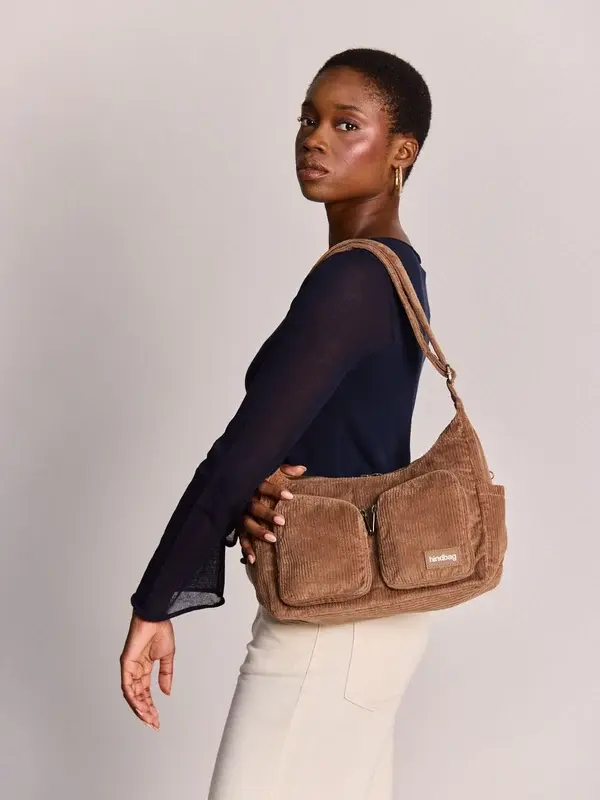HINDBAG HINDBAG EMILE VELOURS MACCHIATO