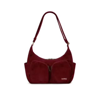 HINDBAG HINDBAG EMILE VELOURS BORDEAUX