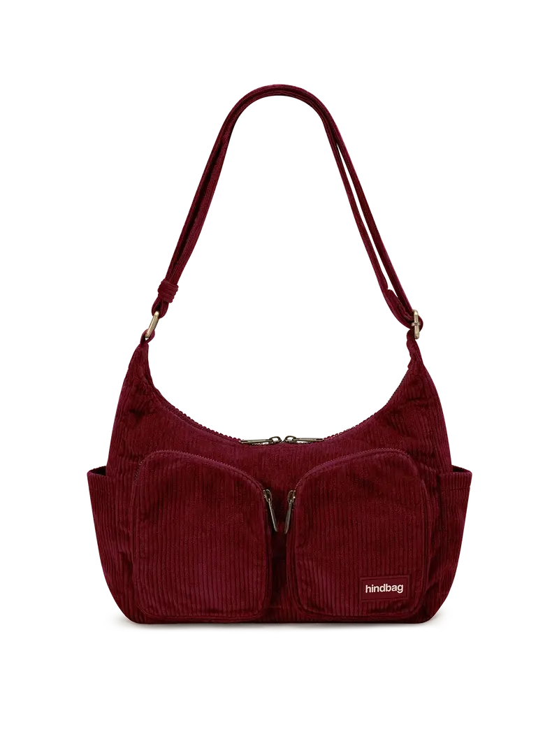 HINDBAG HINDBAG EMILE VELOURS BORDEAUX