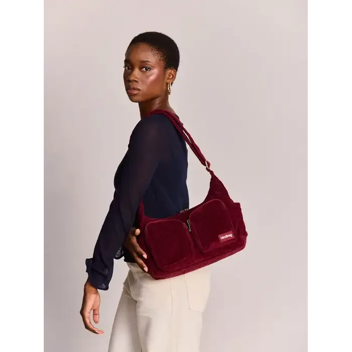 HINDBAG HINDBAG EMILE VELOURS BORDEAUX