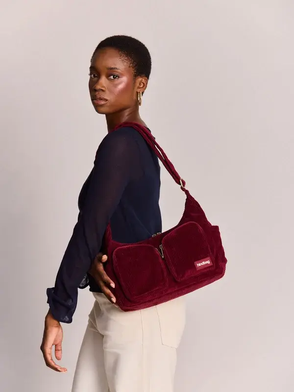 HINDBAG HINDBAG EMILE VELOURS BORDEAUX