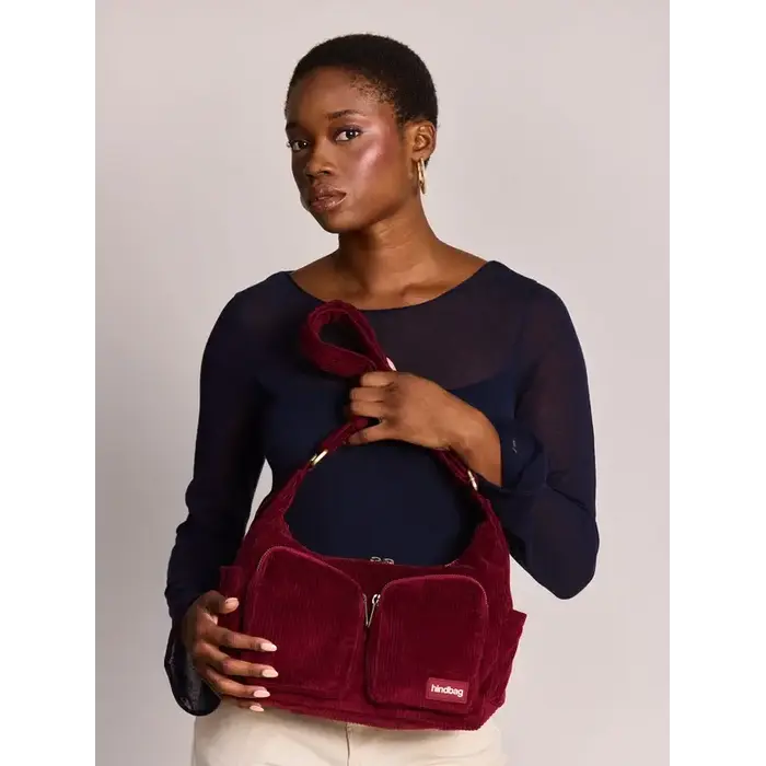 HINDBAG HINDBAG EMILE VELOURS BORDEAUX