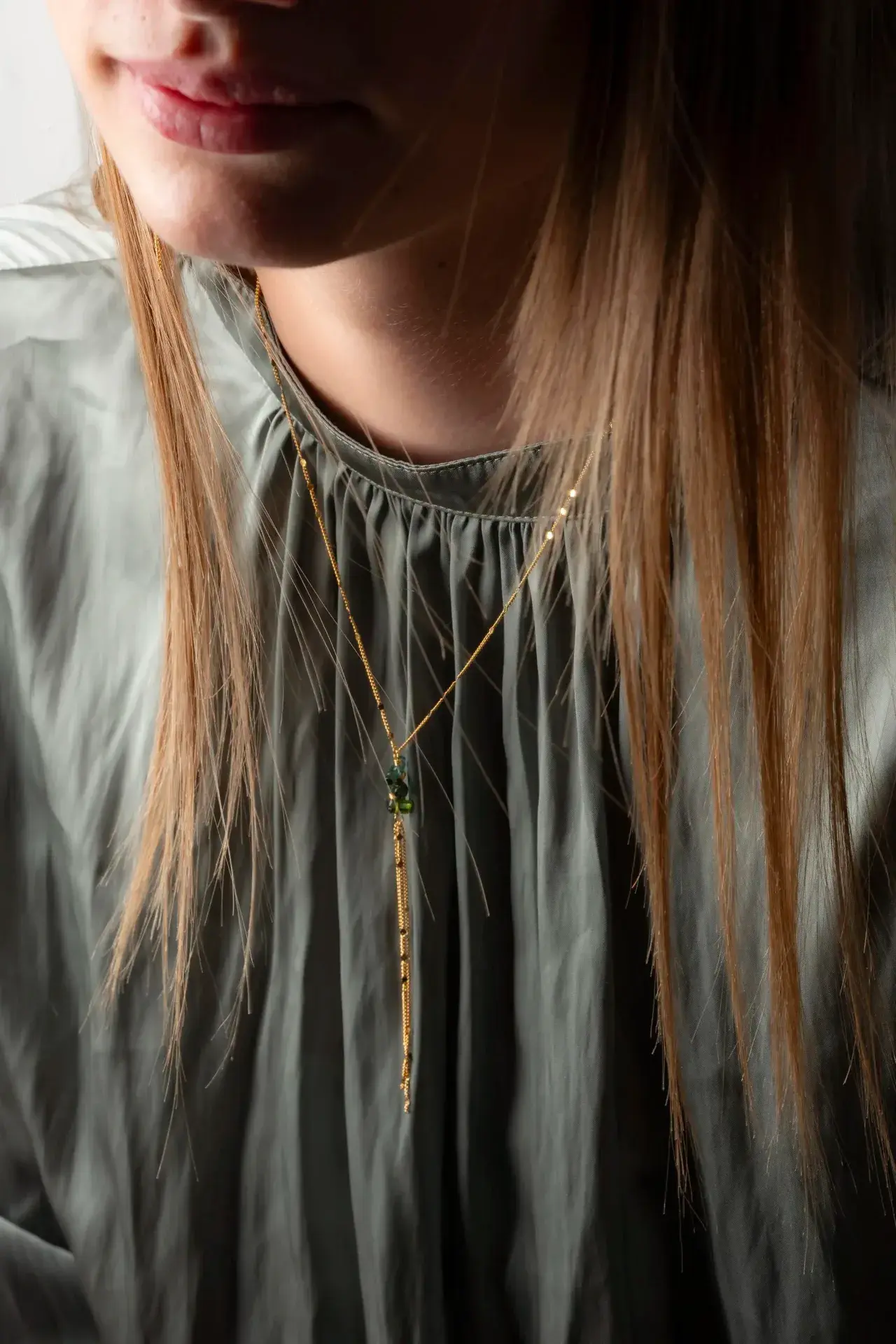 MURIELLE PERROTTI PERROTTI VIRGIL COLLIER GOLD GREEN