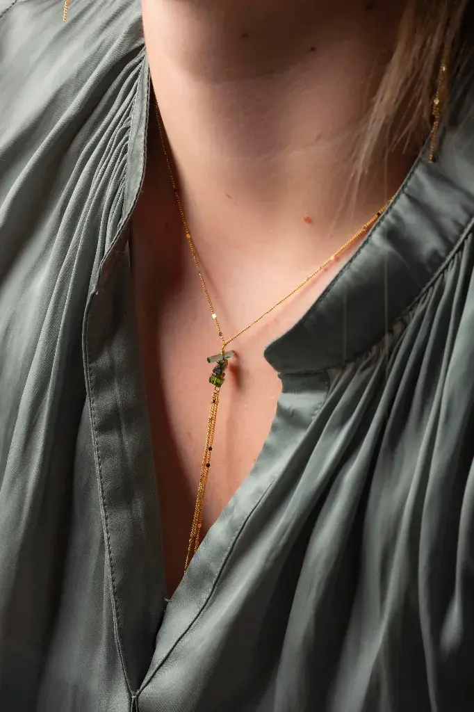MURIELLE PERROTTI PERROTTI VIRGIL COLLIER GOLD GREEN
