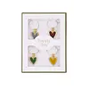 ZUSSS WINE GLASS CHARMS HAPPY DAY MULTICOLOR