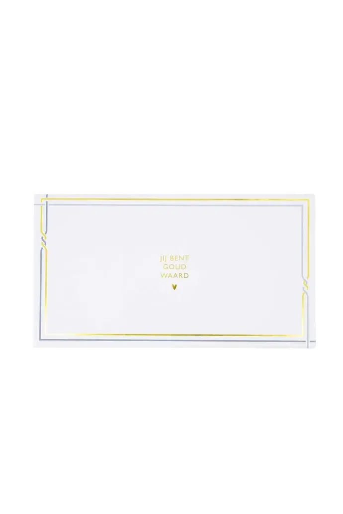 ZUSSS ZUSSS GIFTSET JIJ BENT GOUD WAARD WHITE / GOLD / BLUE