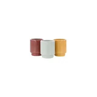 ZUSSS ZUSSS SET OF 3 SCENTED CANDLES IN TUBE ENJOY MULTICOLOR