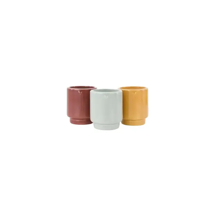 ZUSSS ZUSSS SET OF 3 SCENTED CANDLES IN TUBE ENJOY MULTICOLOR