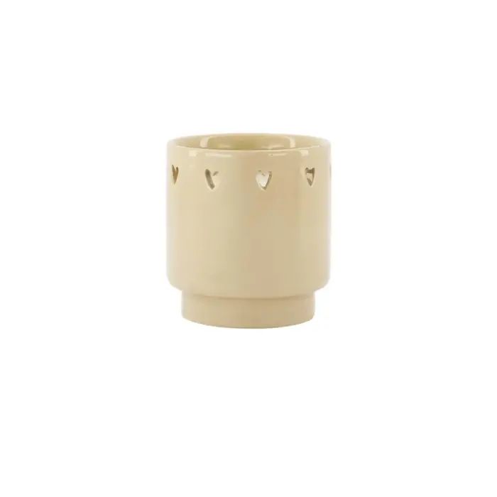 ZUSSS ZUSSS SCENTED CANDLE CERAMIC HEARTS SAND