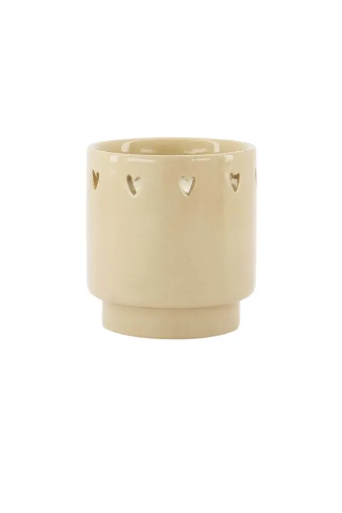 ZUSSS ZUSSS SCENTED CANDLE CERAMIC HEARTS SAND