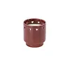 ZUSSS SCENTED CANDLE CERAMIC HEARTS DARK RED