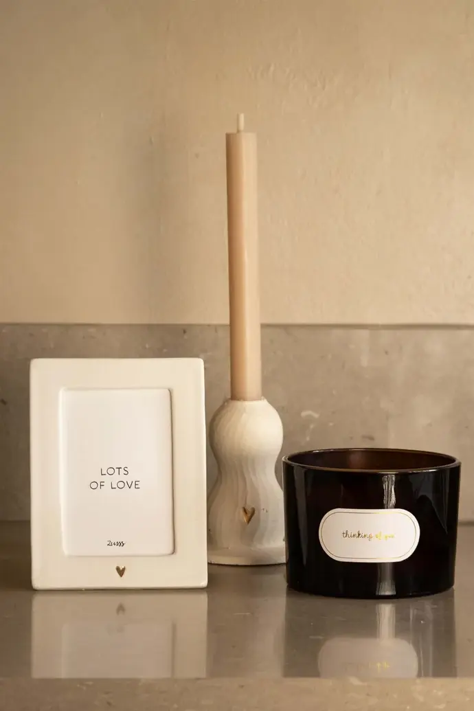 ZUSSS ZUSSS SCENTED CANDLE GLASS THINKING OF YOU DARK BROWN