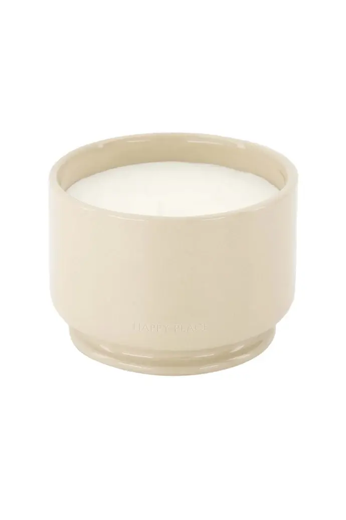 ZUSSS ZUSSS SCENTED CANDLE CERAMIC HAPPY PLACE SAND
