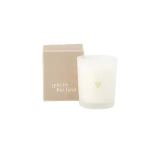 ZUSSS ZUSSS SCENTED CANDLE IN BOX YOU'RE THE BEST WHITE / BROWN