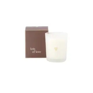 ZUSSS ZUSSS SCENTED CANDLE IN BOX LOTS OF LOVE DARK BROWN