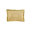 ZUSSS CUSHION FLUFFY JIJ BENT GOUD WAARD 35X25CM OCHRE